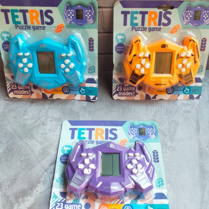 Tetris Game Console - Mainan Gamebot Game Boy Tetris Puzzle Game Gimbot 23 Game Modes -new