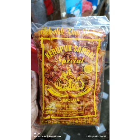

A Kerupuk Sambal Spesial Khas Sibolga 250Gr / Keripik Sibolga