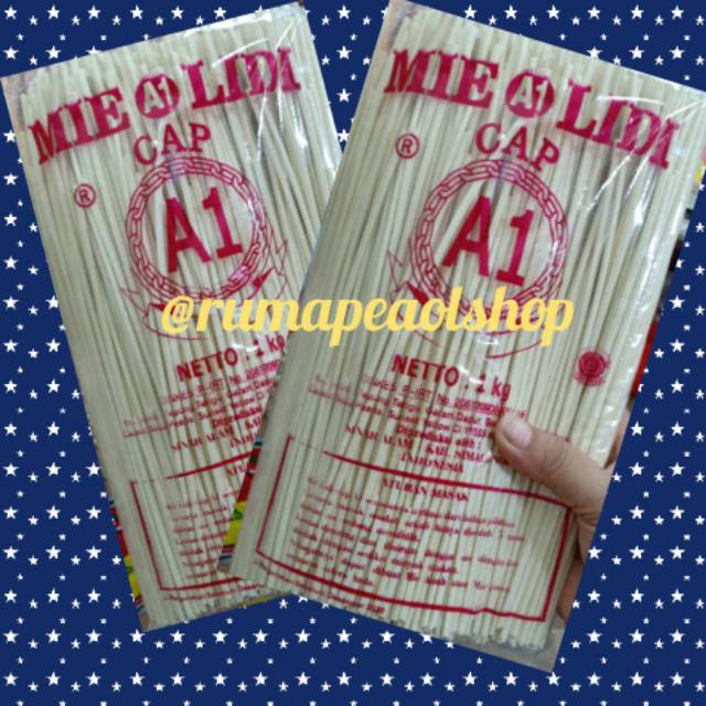 

A Mie Lidi Putih Medan Cap A1 1000 Gram