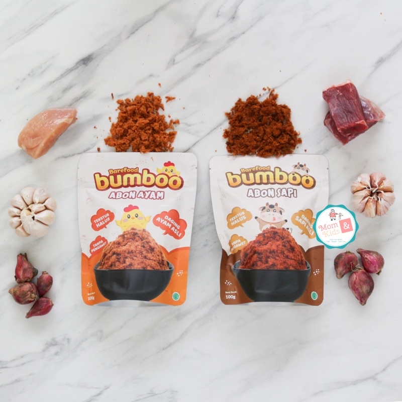 

A Barefood Bumboo Abon Sapi & Ayam 100Gr Mpasi Non Msg Beef Chicken Floss