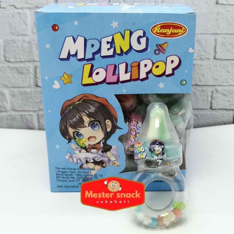 

A Permen Ranjani Mpeng Lollipop (1 Pack Isi 24 Pcs)