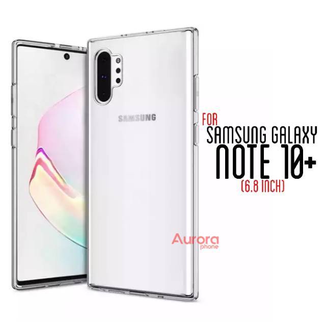 TerLengkapDong- Samsung Galaxy Note 10 Plus / Note 10+ Soft Case Crystal Clear TPU Ultra Thin Cover