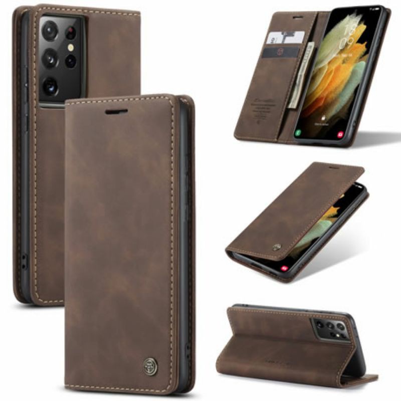TerLengkapDong- Samsung Galaxy S21 / S21 plus / S21 Ultra / S21+ Flip Case Cover Caseme 013 Wallet