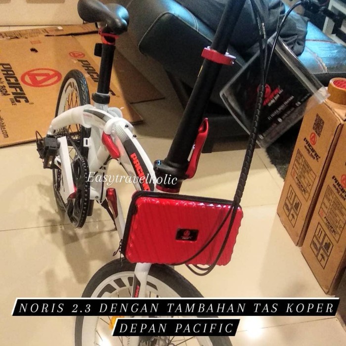 TAS KOPER SEPEDA LIPAT FOLDING BIKE PACIFIC FRONT SELI NORIS SPLENDID