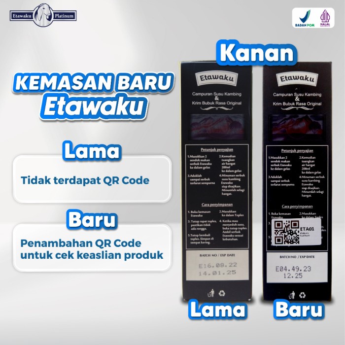 

(TopSeller) SUSU ETAWAKU PLATINUM OFFICIAL - SUSU KAMBING ETAWA MURNI HALAL - BUBUK KRIMER NABATI