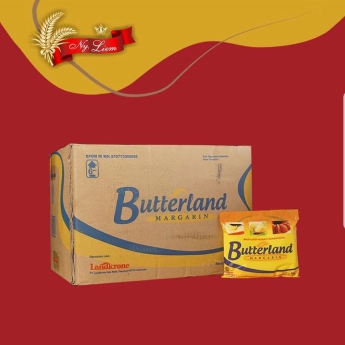 

(TopSeller) BUTTERLAND Margarine Serbaguna 1kg #R
