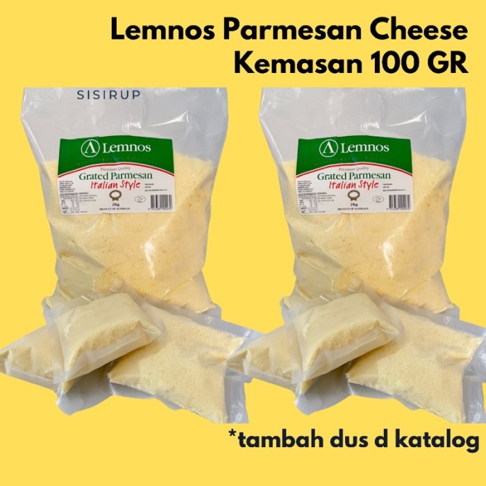 

(TopSeller) Lemnos Parmesan Cheese 100 GR / Grated Parmesan / Parmesan Parut / Parmesan Itali /