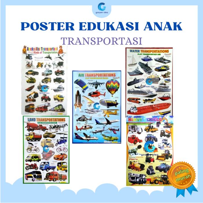 

Poster Edukasi Anak Belajar Mengenal Berbagai Macam Transportasi Stationery
