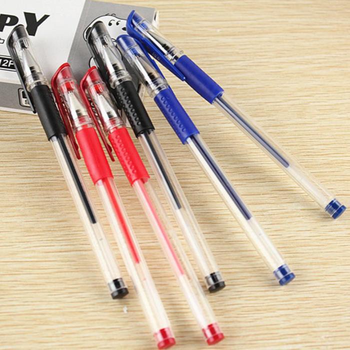 

1 Lusin Pulpen Gel / Pulpen Air Berbagai Warna Biru Hitam