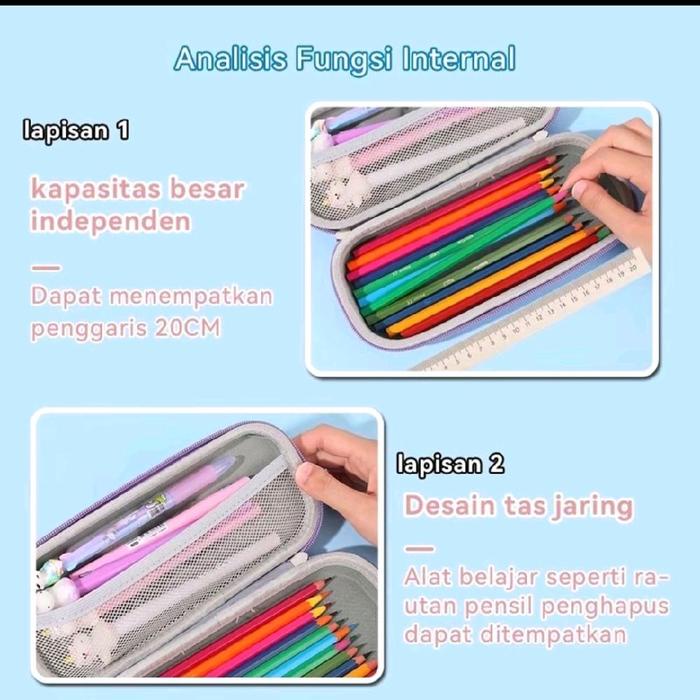 

Kotak Pensil Motif Stationery