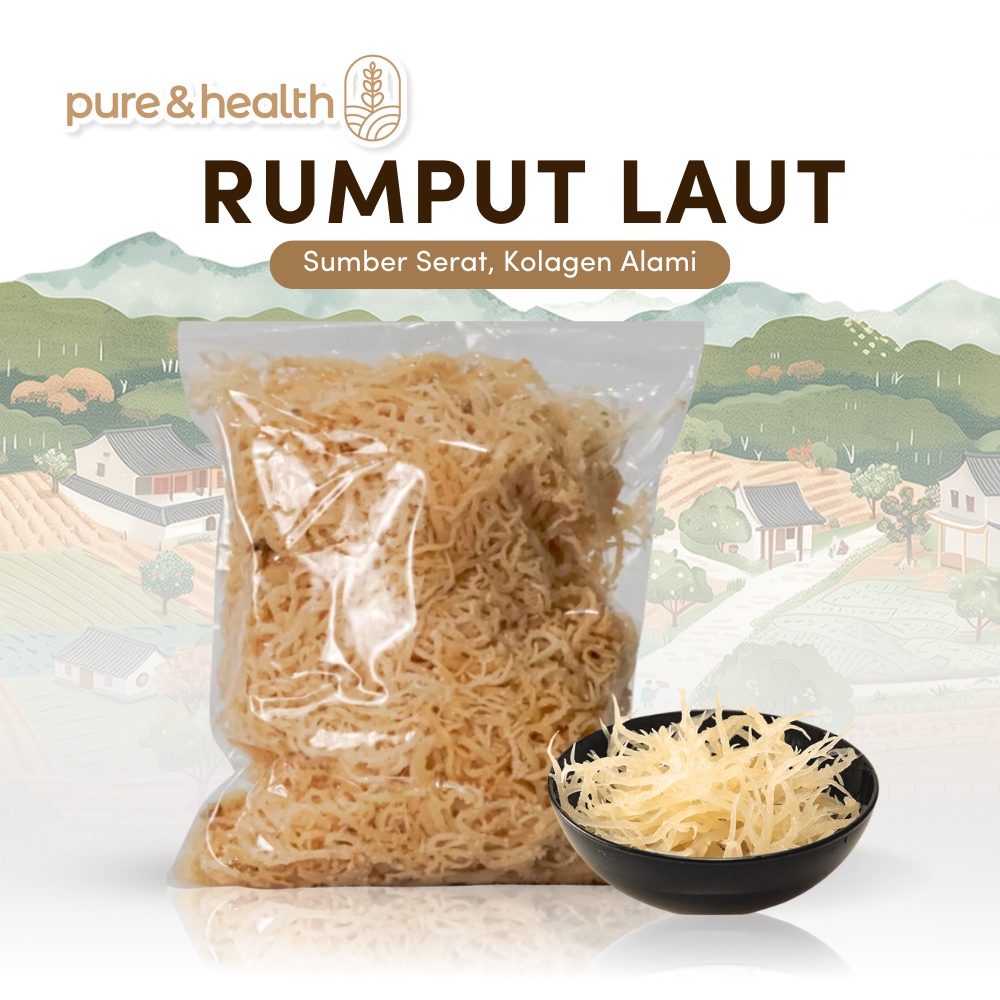 

A Rumput Laut Kering Putih 1 Kg Natural Super Food