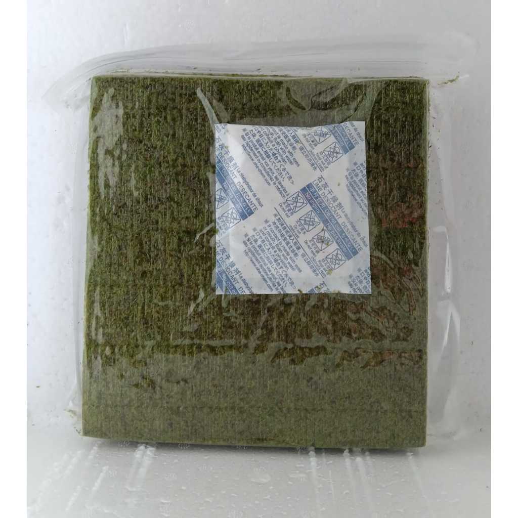 

A Nico Nico Sushi Nori 50 Lembar Sushi Nori 50 Sheet Dread Seaweed Rumput Laut Kualitas Hijau Daun