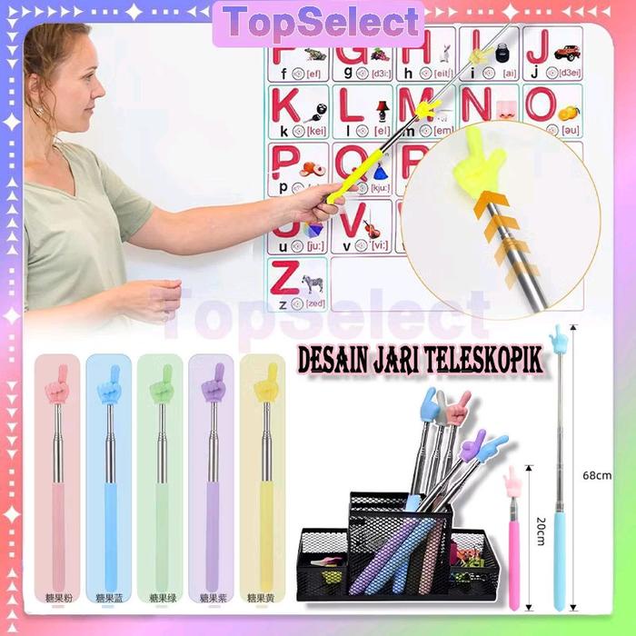 

Tongkat Pointer Max 68Cm Untuk Mengajar Dengan Penunjuk Papan Tulis - Stationery Stainless