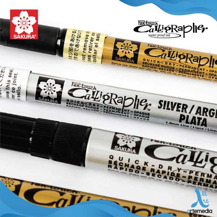 

pintar- Pena Kaligrafi Permanen Sakura Pen Touch Calligrapher Paint Marker
