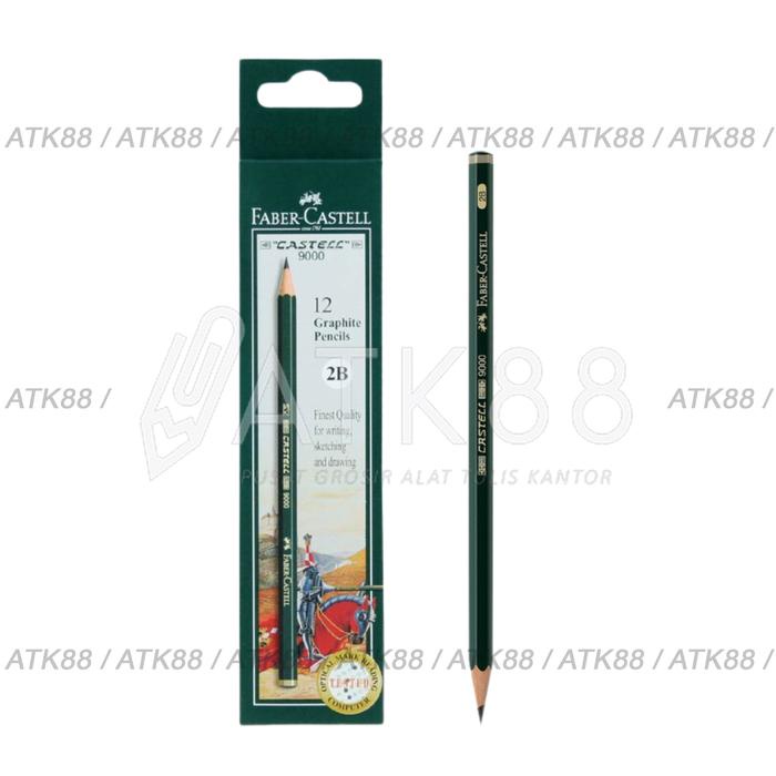 

pintar- Pensil Faber Castell 2B 1 Lusin / 12 pcs