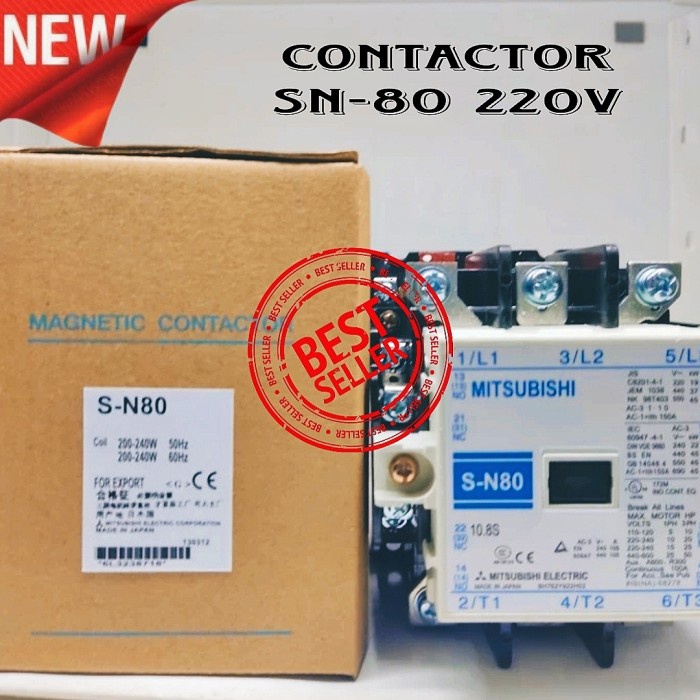 kontaktor SN 80 MITSUBISHI SN80 220V