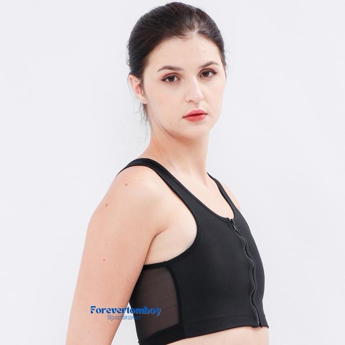 

pintar- Breast Binder Resleting Depan Katun Premium