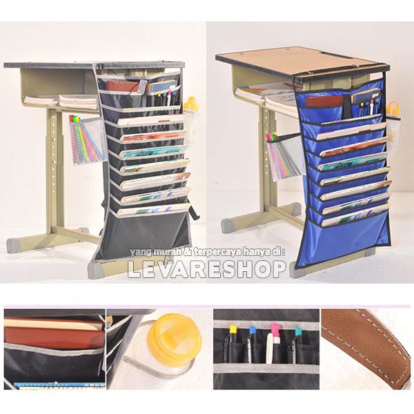 

pintar- Hanging Table Desk Organizer Rak Gantung Meja Belajar Kantor Buku