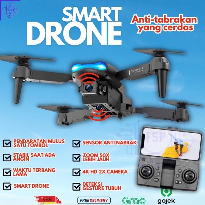 DRONE E99 K3PRO 4K HD Dual Camera Murah