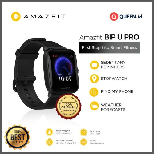 Amazfit BIP U PRO Smarttch Sport - Jam Tangan Smart tch GPS Murah *