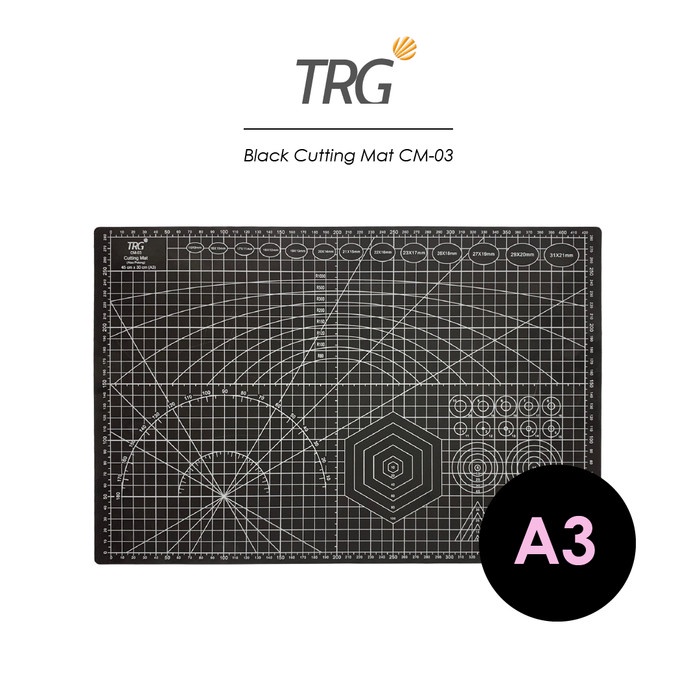 

pintar- TRG Black Cutting Mat Alas Potong A3 CM-03 - Cuting Matt Hitam TRG
