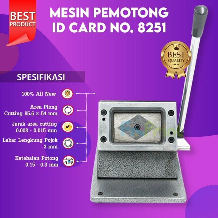 

pintar- Mesin Plong ID Card / Alat Pemotong Kertas PVC Cutt Cutter No 8251