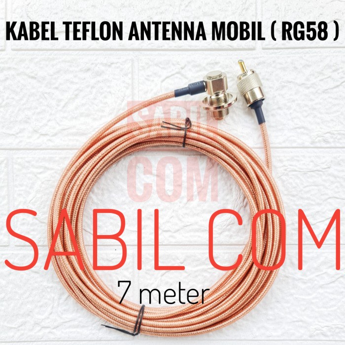 Unik Kabel Teflon Rg58 7 Meter Kabel Antena Radio Rig Rg58 Teplon 7M Murah