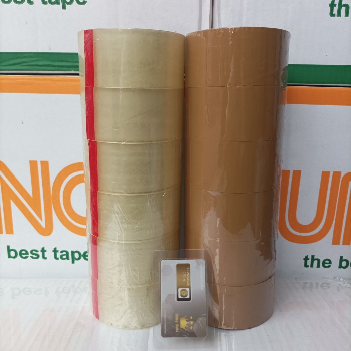 

pintar- Lakban Bening 12 roll Free 1 Logam Mulia