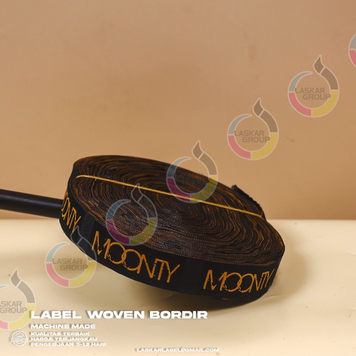 

pintar- 2,5-5 label woven bordir / label merek / label hijab