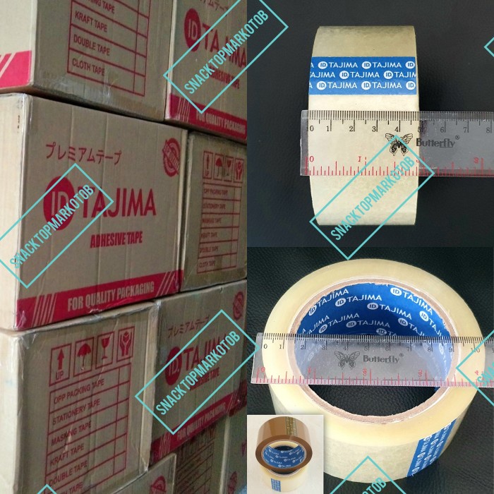 

pintar- Lakban Bening/Coklat Tajima BlueCore 2Inch(48MM) 90Yards Per DUS 72Pcs