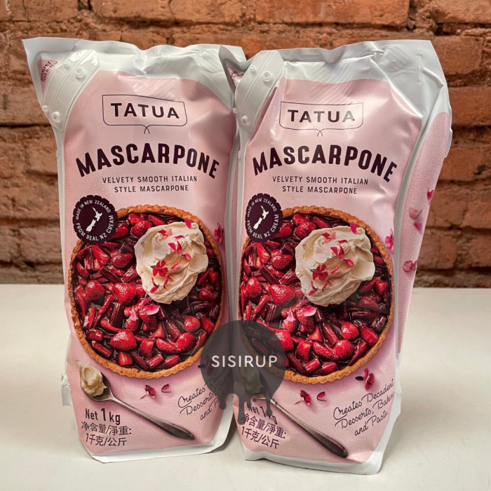 Terlaris Mascarpone Cheese Tatua 1 Kg Khusus Gojek / Grab Bandung Ready