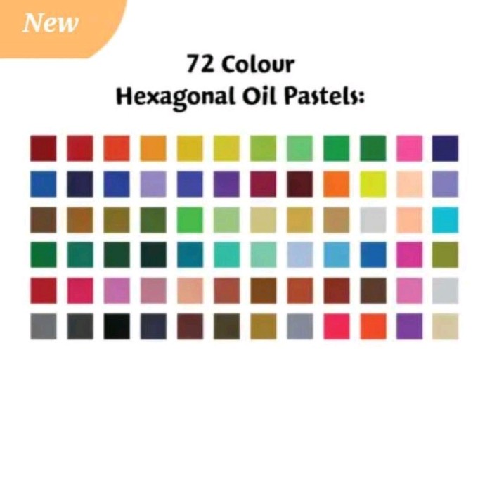 

pintar- Crayon 72 warna faber castell / Hexagonal Oil Pastel 72 faber castell