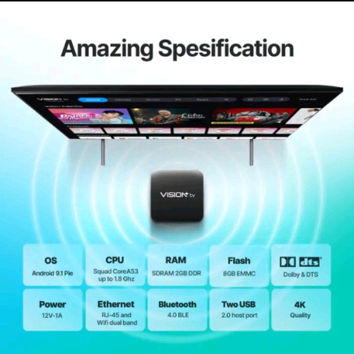 READY STOK #MNC PLAYBOX #VISION+ TV #ANDROID BOX TV #STB ANDROID #MNCPLAY #PLAYBOX