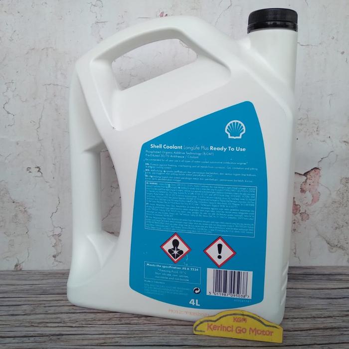 READYY STOK Shell Air Radiator Coolant 30/70 Hijau 4 Liter Cairan Pendingin Mobil Motor Longlife