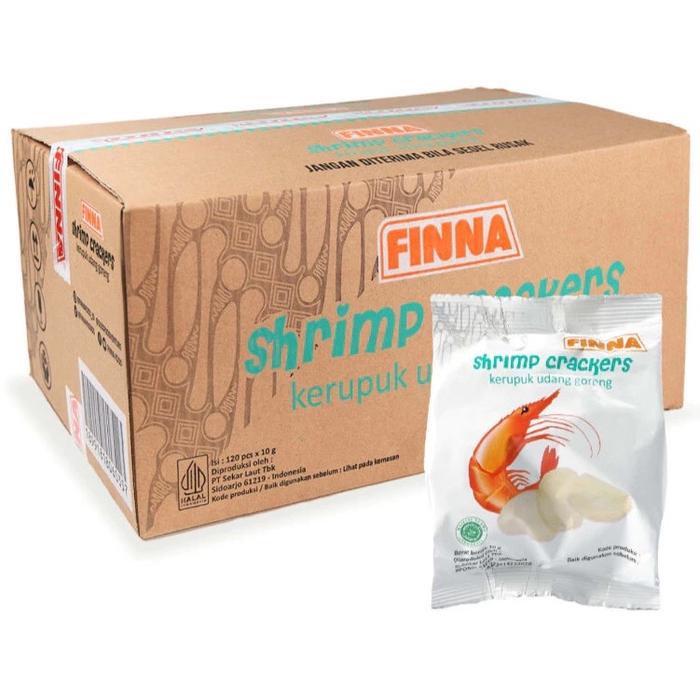 

NEW Kerupuk Udang Goreng Finna 1 Karton (120pcs) - Snack Makanan Ringan - Keripik, Pedas, Cemilan