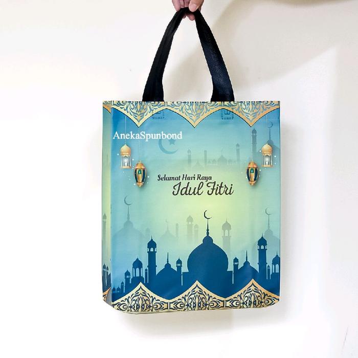 

party- Goodiebag Lebaran 30x40x10 Laminasi model standing Isi 12pcs Belanja Wanita Tas Goodie Bag