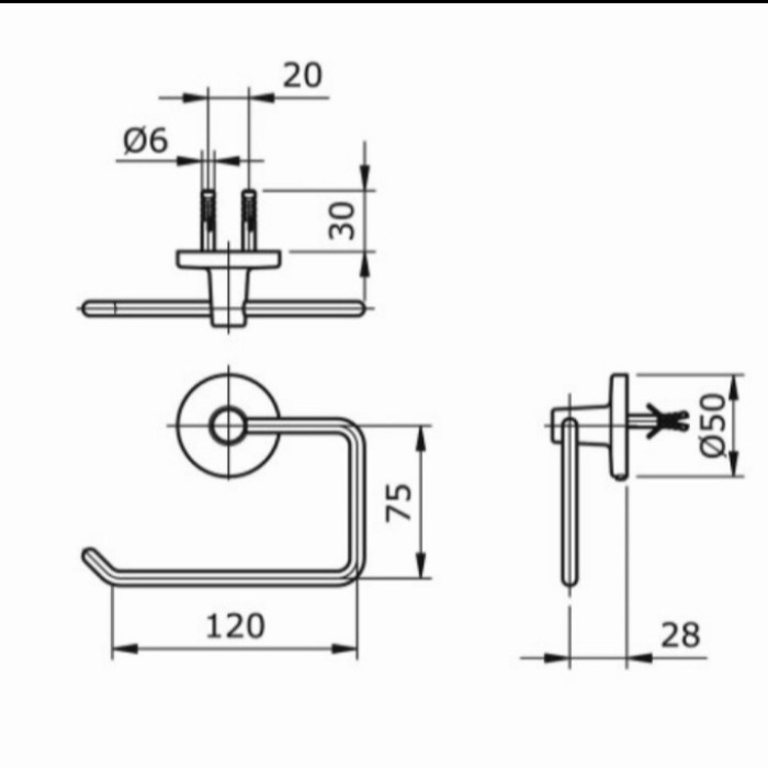 READY STOK TOTO PAPER HOLDER TX 11 B / TEMPAT TISSUE TOTO TX11B