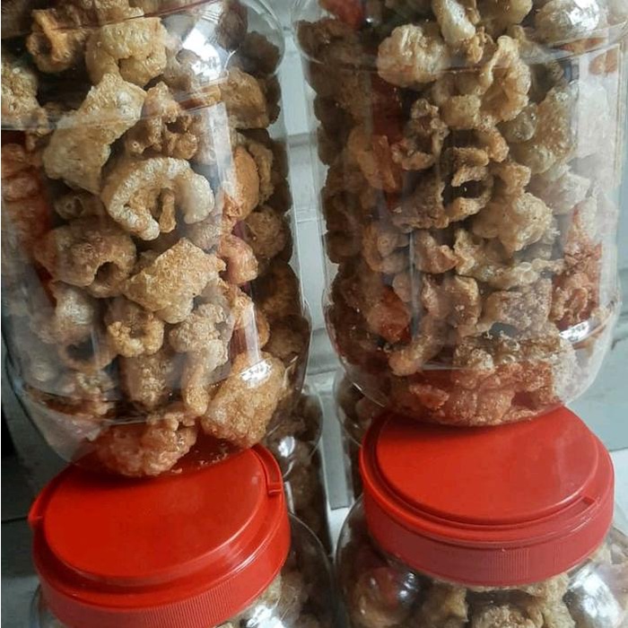 

[dch] - krupuk babi samcan non halal Rambak Toples Food Kerupuk Snack