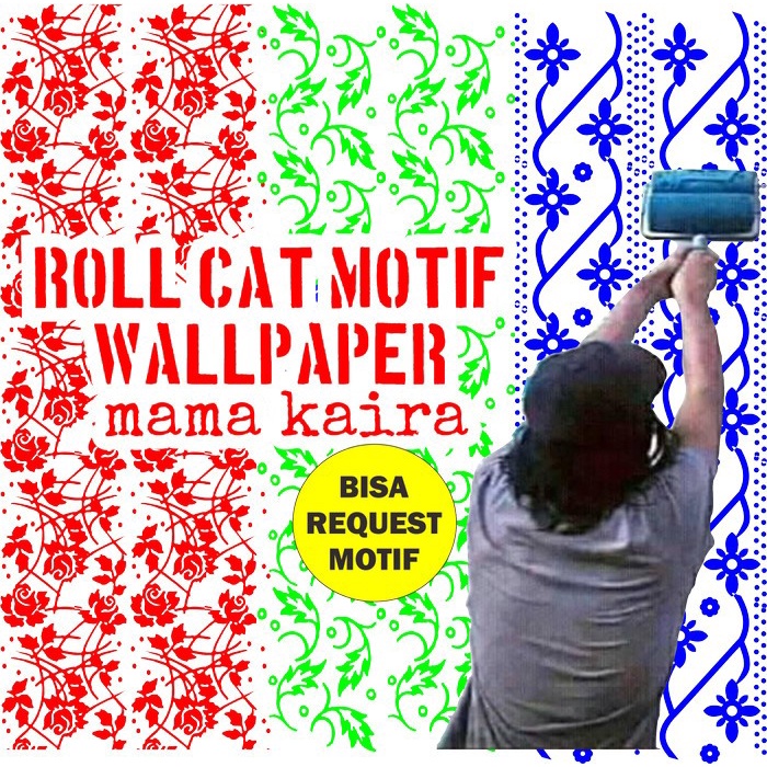 KOMPLIT Hot produk roll cat motif spt stiker walpaper dekorasi dinding tembok