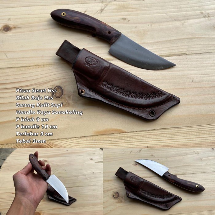 PREMIUM Pisau seset daging skinner hss mini fulltank