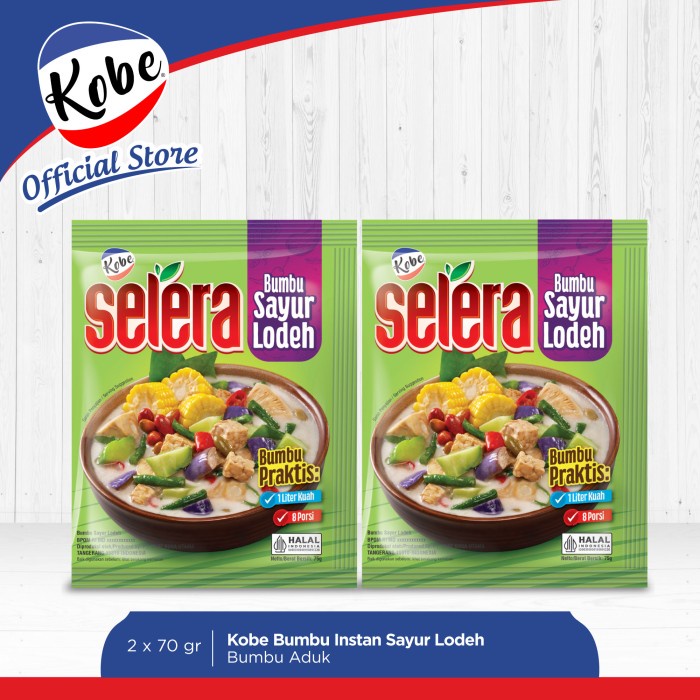 

IH311 Kobe Selera Bumbu Instan Sayur Lodeh 75gr x 2pcs TERMURAH