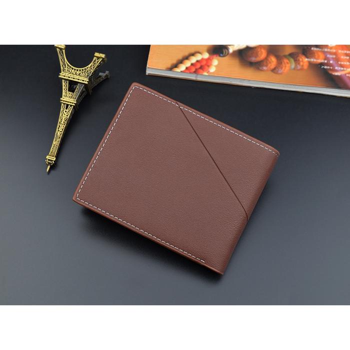 Dompet Lipat Pria Kulit Original Premium Slot Kartu Uang Tipis Cowok B113 dompet kulit