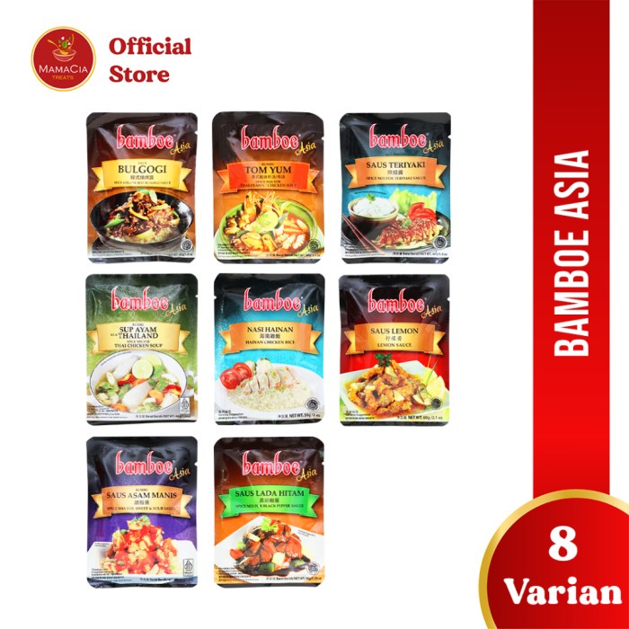 

ZC289 Bamboe Bumbu Asia Instan Bulgogi TomYum Asem Manis DISKON