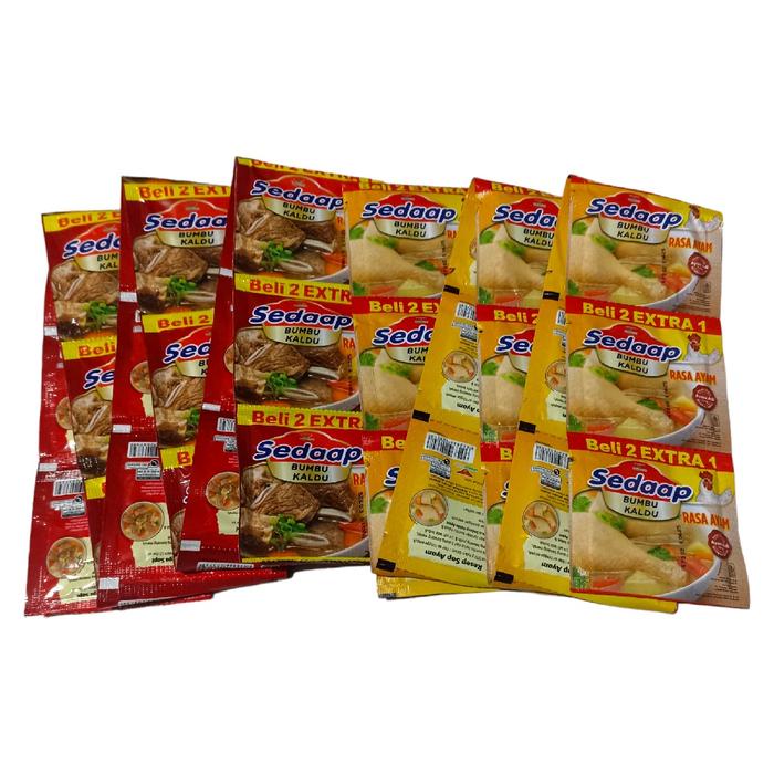 

XU627 Sedaap Bumbu Kaldu Renceng isi 18 Sachet @9gram Masakan Instan Soup Msg NEW