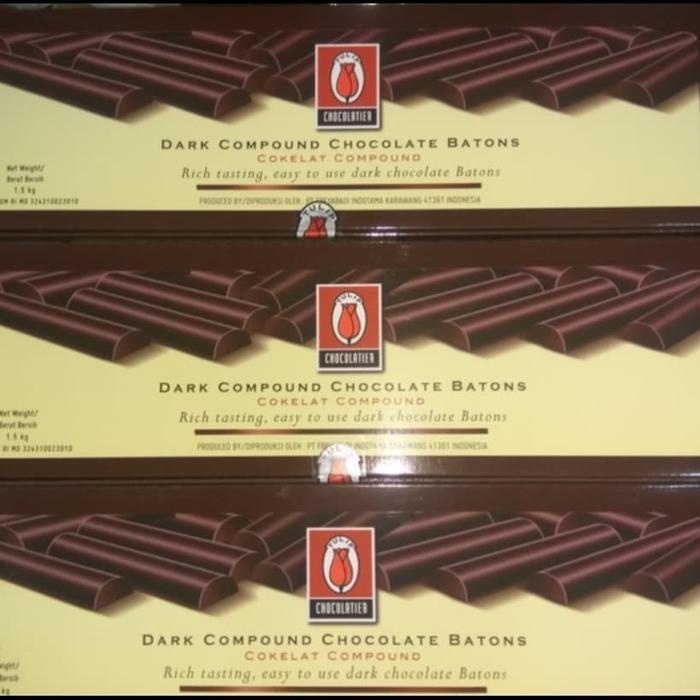 

Lezat- TULIP STIK COKLAT COMPOUND 1.5KG, TAHAN BAKAR DI OVEN, INSTANT KURIR
