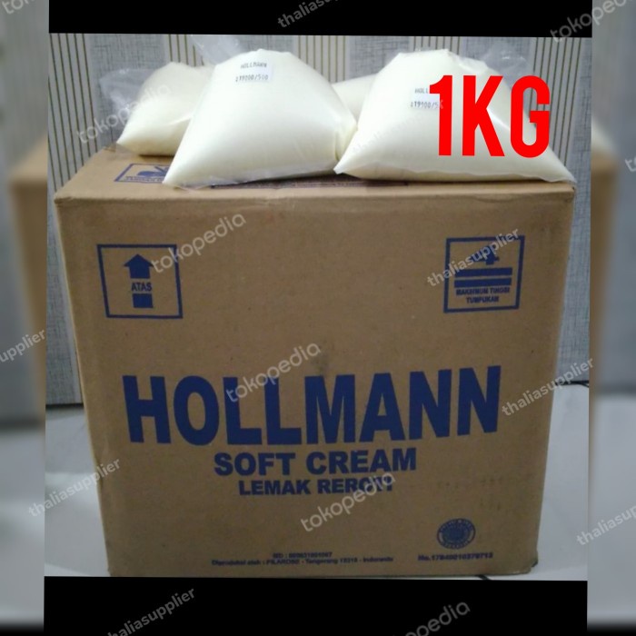 

Lezat- HOLLMAN SOFT CREAM KEMASAN PACKING 1KG, CAMPURAN ADONAN KUE