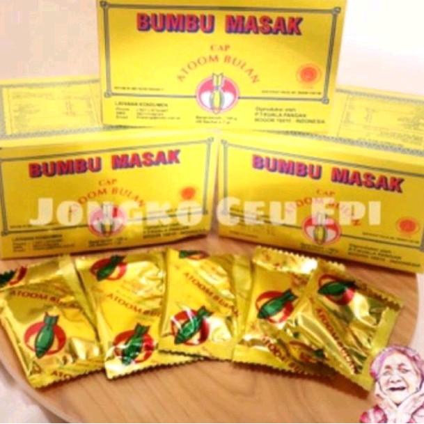 

JR710 Bumbu Atom Bulan Dus (20pcs) Asin Baso Instan Penyedap Kuah CUCI GUDANG