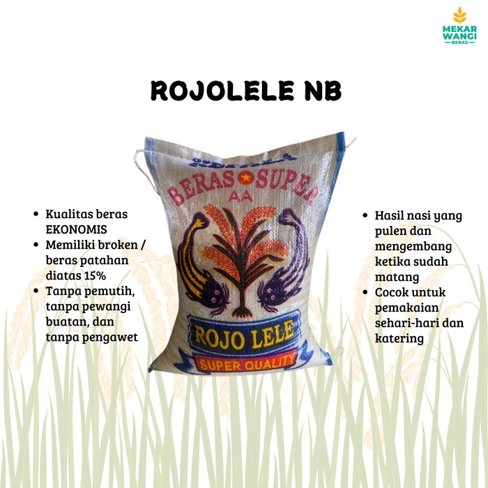 

Lezat- BERAS EKONOMIS ROJOLELE 5KG