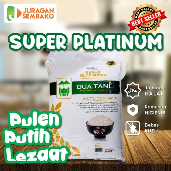 

Lezat- Beras Super Platinum Dua Tani 10 Kg