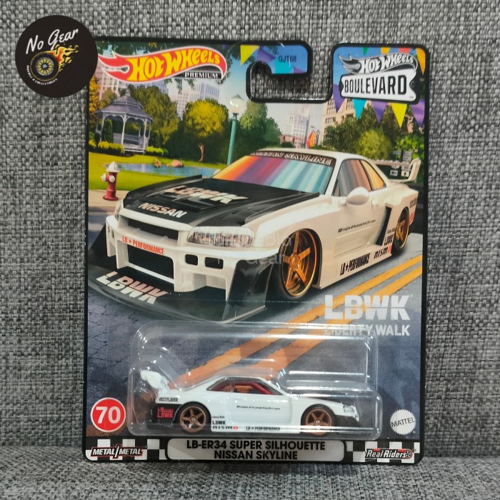 HOTWHEELS NISSAN SKYLINE R34 LBWK BOULEVARD PUTIH